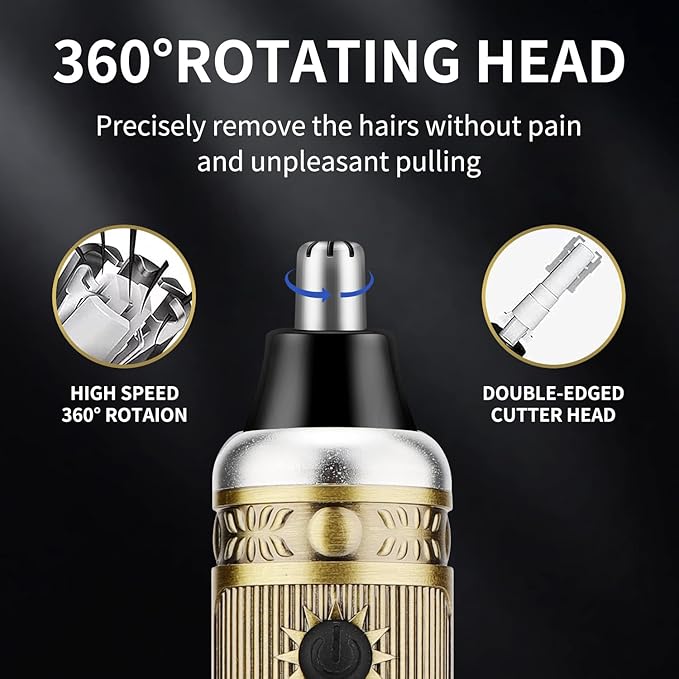 Karrte Men?™s Grooming Kit Professional Hair Clippers and Shaver for MenElectric Razor and Nose Trimmer SetBeard Trimmer with 3 Foil HeadGifts for Men