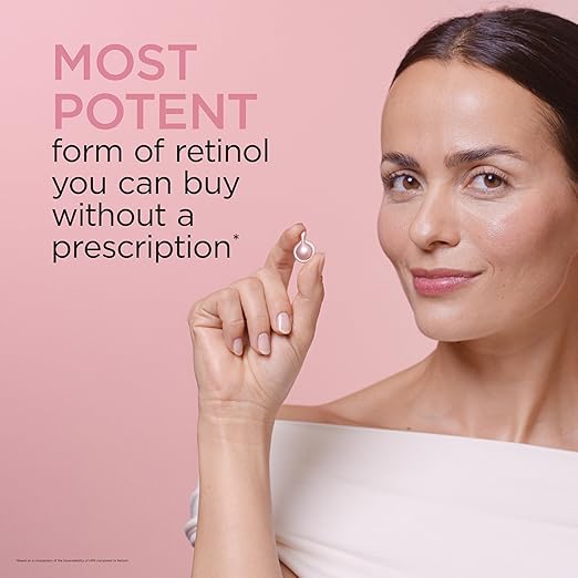 Elizabeth Arden Retinol + HPR Ceramide Rapid Skin Renewing Anti-Aging Face Serum Capsules Fine Lines &amp Wrinkles Treatment Skincare Gift for Women