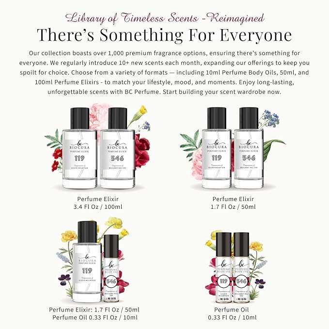 BC Perfume 108 Spray + Body Oil Set Impression of Wild Bluebell Blend Sample For Women / 10ml+50ml
