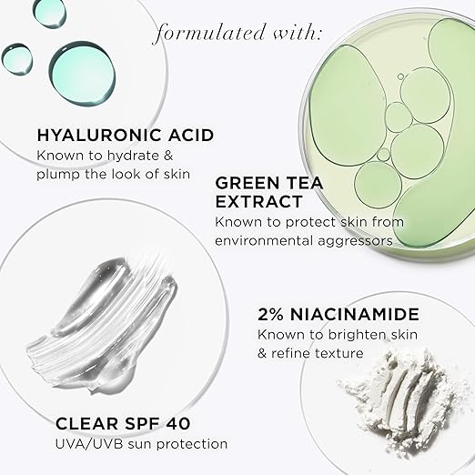 IT Cosmetics CC+ Nude Glow - Medium Coverage Foundation with SPF 40 &amp Brightening Glow Serum Lightweight Skin Tint 2% Niacinamide + Hyaluronic Acid Up to 24H Hydration Normal/Dry Skin - 1.08 f