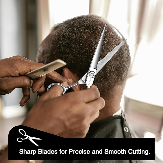 YASAKA 6 Inch Professional Hair Cutting Shears Set Professional Barber Scissors Kit for Hairdresser Hairstylist Extremely Sharp Haircutting Hairdressing Trimming Scissor Sets for Women