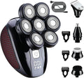 Upgraded 7D Head Shavers for Bald Men ? Waterproof Electric Razor for Men with LED Display Detachable Blades Type-C Rechargeable Mens Head Shaver Grooming Kit