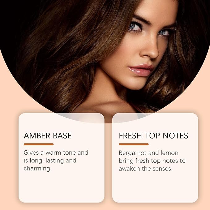 Amber Classic Cologne - Long-Lasting Fresh Fragrance Charming Natural Scent Light And Elegant Eau De Cologne(2PCS)