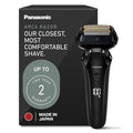 Panasonic ARC6 Electric Razor for Men Face Wet &amp Dry Shavers for Men with Foil Shaver Pop-up Trimmer Ultra-Fast 6-Blade Smart Shave Sensor 22D Flexible Pivoting Head - ES-LS8A-K (Black)