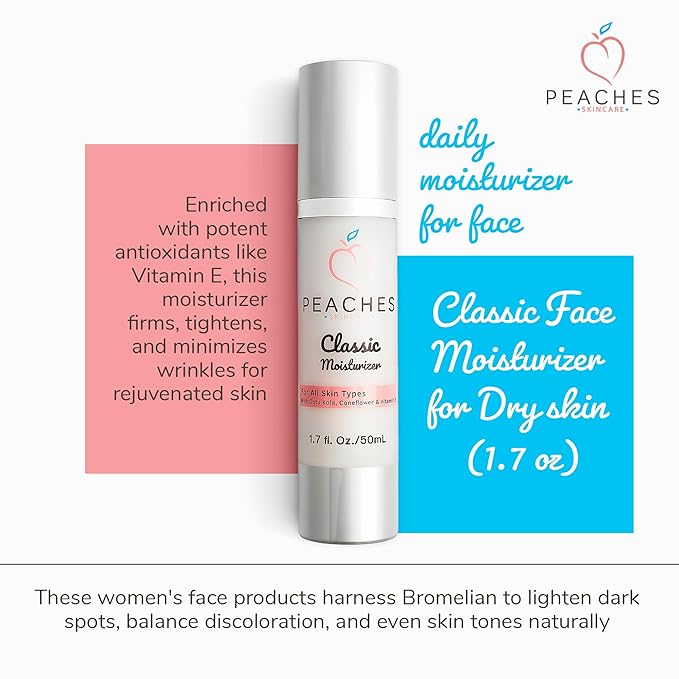 Hydrating Vegan Moisturizer with Health & Beauty > Health Care > Vitamins & Supplements > Vitamins > Vitamin E Gotu Kola and Pineapple ? Age-Defying Face Cream for All Skin Types ? Classic Moisturizer (1.7 oz)