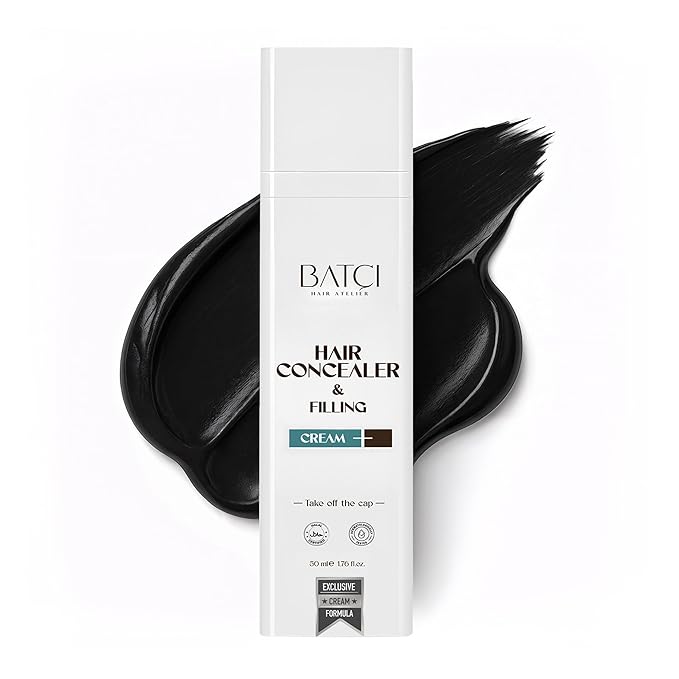 BATCI Hair Concealer Cream ? Instant Bald Spot Coverage &amp Root Touch-Up ? Waterproof Natural-Looking Scalp Concealer for Thinning Hair ? Long-Lasting Sweat-Proof Easy to Apply ? 50ml