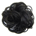 EARSHOT Hair Buns Hair Piece 1 Pack Messy Bun Hair Hoops Ponytail Hair Extensions Synthetic Donut Hair Bun Curly Wavy Hair Bun Wigs for Women Hair Accessories For Girls (Color : 1)