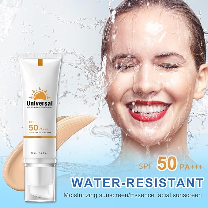 Tinted Sunscreen For FaceSPF 50Universal Protector Solar 50 Face Sunscreen Moisturizer No White Cast No StickySuitable for all Skin Types and UV Protection Travel Size Sunscreen (3pcs)