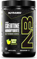 NutraBio Pure Micronized Creatine Monohydrate Powder Supplement Lemon Burst (300 g) - Supports Bulk Muscle Energy Recovery and Strength - HPLC Tested Creatine Powder Supplement for Men and Women