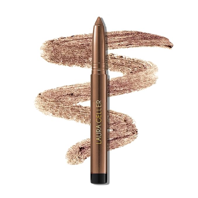 LAURA GELLER NEW YORK Kajal Longwear Kohl Eyeliner Pencil - Rose Gold Kohl - Caffeine and Vitamin E - Smooth &amp Blendable Liner - Built-In Sharpener