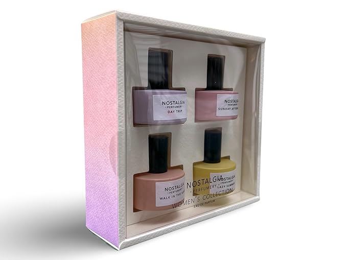 Generic Nostalgia Perfumery Gift Set For Women | 4 Scents of .5 Fl Oz Each | 2 Fl Oz Total