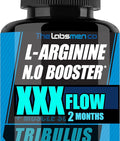L Arginine Nitric Oxide Supplements for Men - Happy Wife Happy Nights Help Increase Blood Flow Circulation Muscle Pump Pre Workout Male Endurance w/Tribulus - 2 Mons
