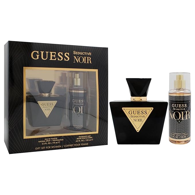 Guess Seductive Noir for Women - 2 Pc Gift Set 2.5oz EDT Spray 4.2oz Fragrance Mist