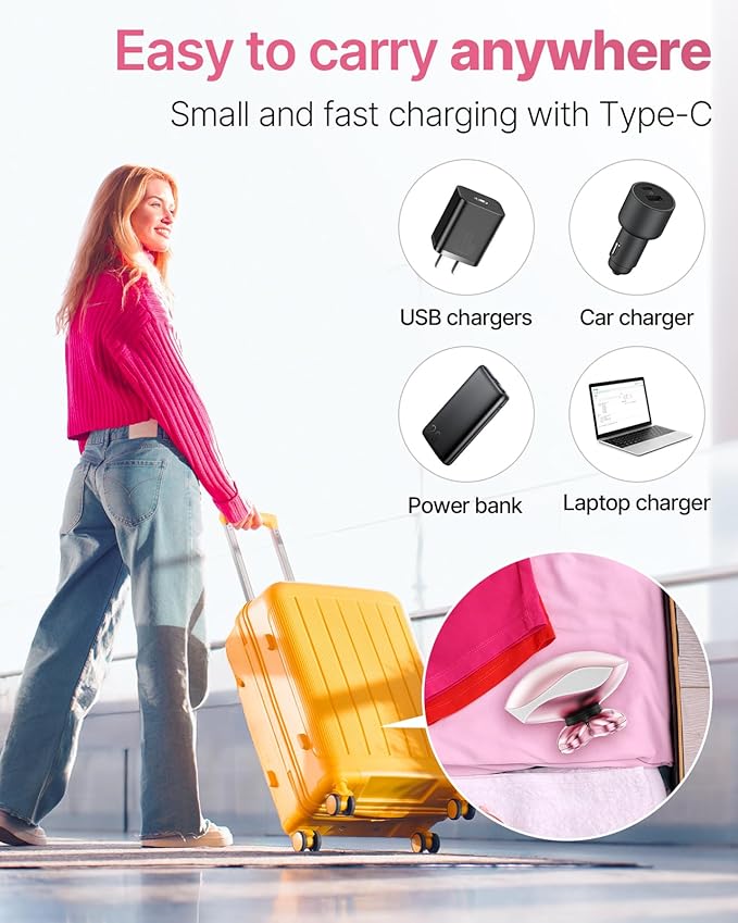 Electric Razors for Women 5-in-1 Rechargeable Body Shaver - Waterproof Wet Dry Hair Remover - Trimmer for Lady Face Underarms BikiniLipsarms Legs