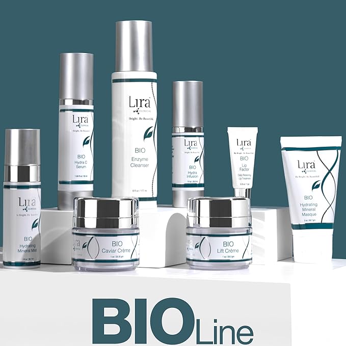 Lira Clinical BIO Caviar Cr?me - Daily Hydrating Facial Moisturizer with Advanced Peptide Complex and Vitamin C - Night Cream for Dry Skin - Travel Size Nourishing Cream for Skincare Routine - 1 oz