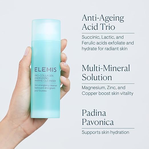 ELEMIS Pro-Collagen Energising Marine Cleanser 150ml ? Anti-Aging Gel Face Wash To Purify Energize &amp Refresh Skin with Magnesium &amp Zinc