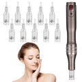 0.25mm Home Use Microneedle Derma Roller Pen Derma Pen for Women Men - Microneedling Skin Care Beauty Kit Tool for Face Hair Beard