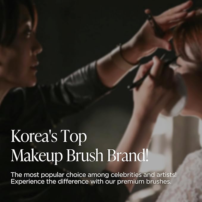 Korean Piccasso Brush FB11 Spatula Brush ? Professional Foundation Brush for Liquid Makeup Flat and Soft Bristles for Seamless Application Ideal for Liquid Foundation and Cream Face Makeup