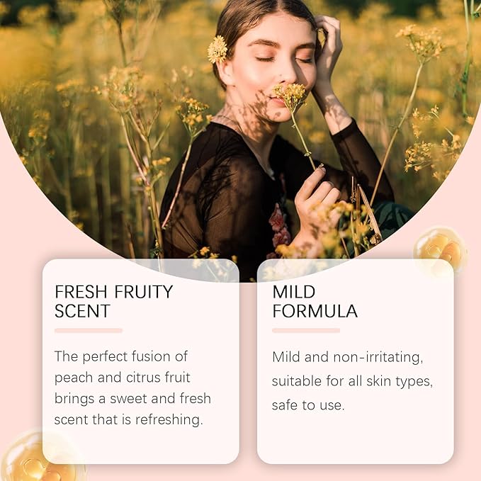 Peach Fragrance Spray - Fresh Fruity Long-Lasting Delicate And Refreshing Fruity Scent Charming Perfume Spray(3PCS)