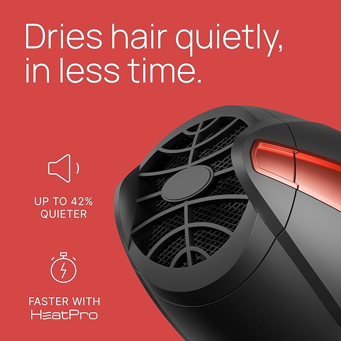 TREZORO Professional Blow Dryer ? Ionic Hair Dryer 2000W with Diffuser for Salon &amp Personal Use ? Powerful Fast &amp Quiet Drying for Curly Hair Unwanted Frizz ? Design for Travel ? 8.2ft Cord