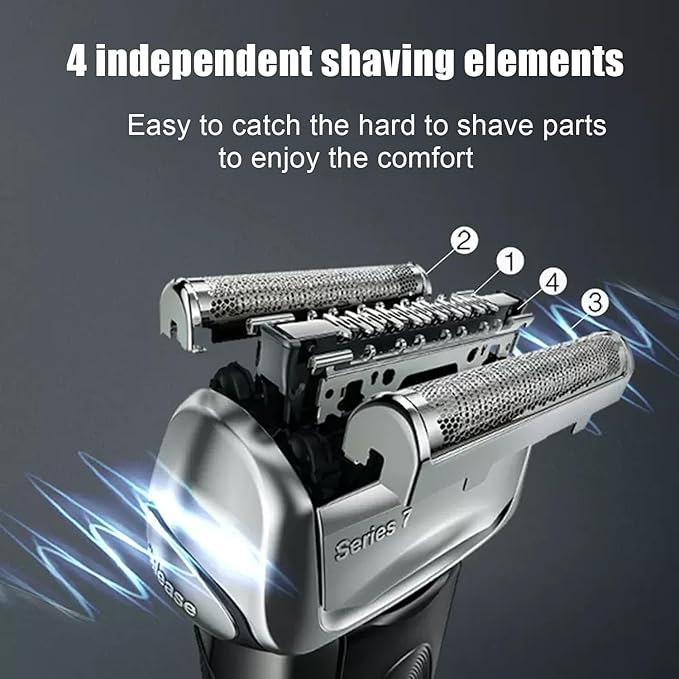 70S Series 7 Replacement Head Compatible with Braun Series 7 Shavers Replacement Bladesfor Braun Shavers 720cc 730cc 735s 750cc 760cc 790cc and 795cc Foil Shaver (2Pack)