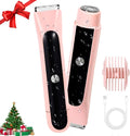2-in-1 Bikini Trimmer for Women Dual-Head Bikini Shaver for Painless Pubic &amp Facial Hair Removal IPX7 Waterproof Type-C Fast Charge Long Cordless Use Holiday Gift Christmas &amp New Year Gif