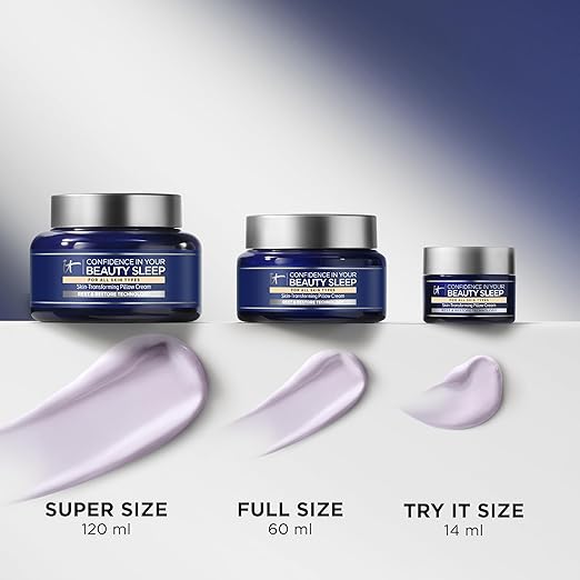IT Cosmetics Confidence in Your Beauty Sleep Night Cream - Anti-Aging Face Moisturizer Ceramides &amp Hyaluronic Acid Visibly Improves Fine Lines Wrinkles Dryness Dullness &amp Loss of Firmness