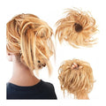 FRANCES Fake Hair Bun Synthetic Bun Ponytail Hair Extensions Headband Messy Bun with Elastic Rubber Band Ponytail Wig Hair Bun for Women Hair Accessories (Color : 24#)