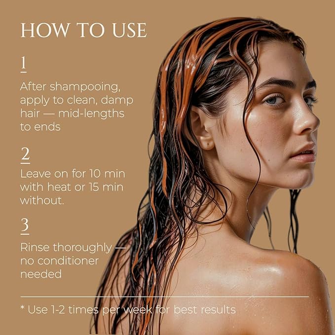 HADAT Liquid Silk Treatment ? Premium Hair Mask for Dry Damaged Hair - Deep Conditioning Hair Mask with Macadamia Argan Oil ? Hydrating Repair &amp Shine ? Made in Israel ? 10.1 Fl Oz