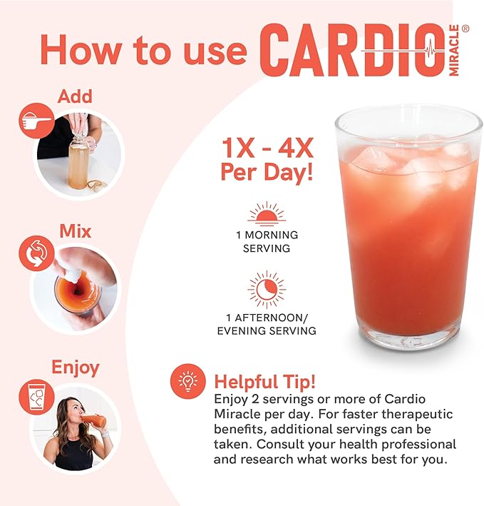 Cardio Miracle Nitric Oxide Supplement with Super Beets 90 Servings - Beet Root Powder with L-Arginine to Support Circulation Blood Flow Energy Endurance Stamina &amp Heart Health for Men and Wom