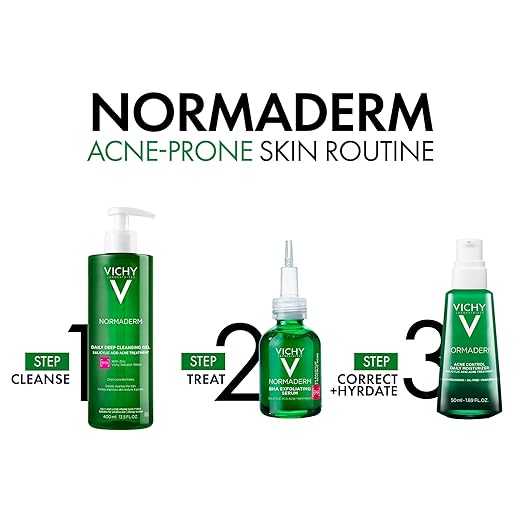 VICHY Normaderm Daily Acne Face Wash Salicylic Acid Face Cleanser for Oily &amp Acne Prone Skin Acne Cleanser that Clears Clogged Pores and Blackhead