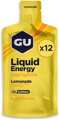 GU Energy Liquid Energy Gel With Complex Carbohydrates Vegan Gluten-Free and Dairy-Free On-the-Go Energy for Any Workout 12-Count Lemonade