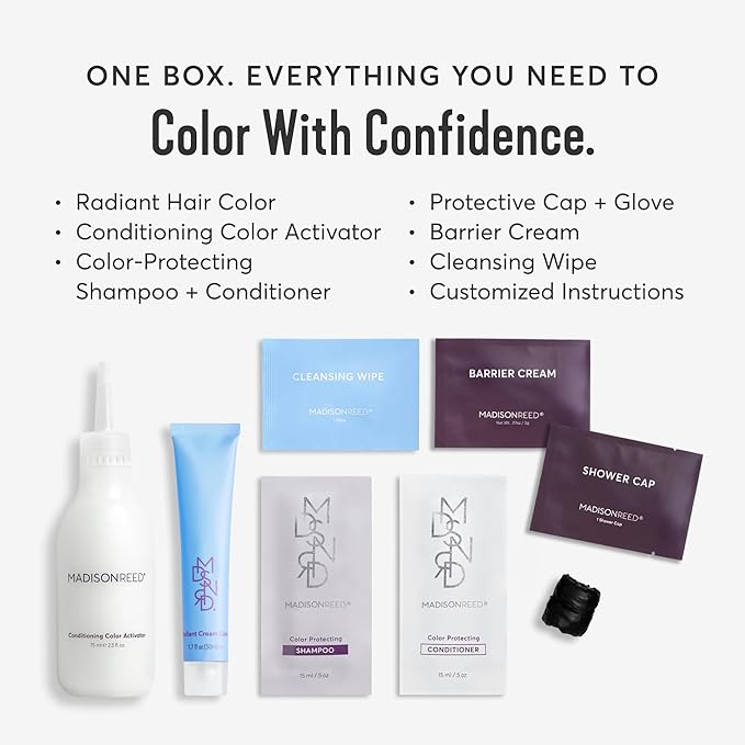 Madison Reed Radiant Hair Color Kit | 6NGV Medium Golden Brown (Tuscany Brown) for 100% Gray Hair Coverage | Dimensional Salon-Quality Permanent Hair Dye | PPD-Free &amp Ammonia-Free | 2 Pack