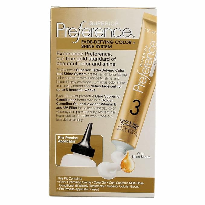 L?™Oreal ParisSuperior Preference - 3 Soft Black (Natural) 1 Each (Pack of 2)