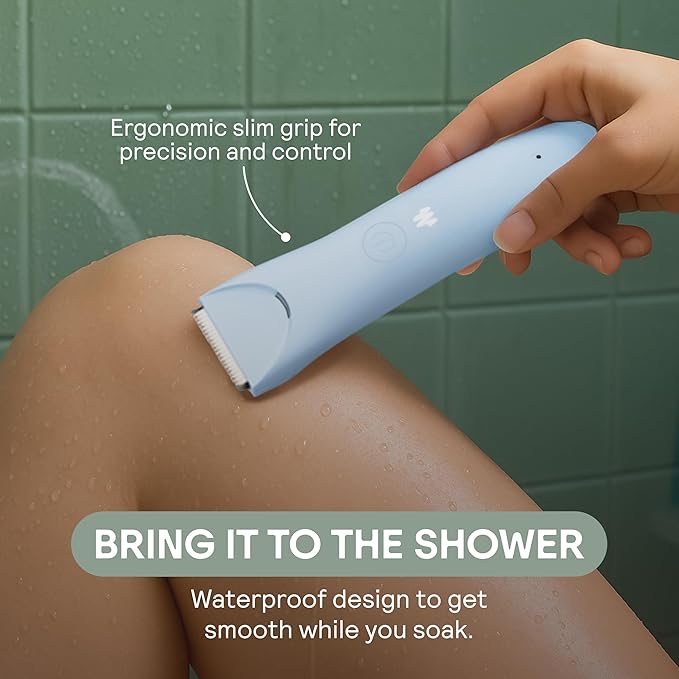 MERIDIAN Slimmer Trimmer ? Electric Razor for Women Bikini Line &amp Pubic Hair Trimmer Rechargeable &amp Waterproof Painless Flawless Shave for Sensitive Skin Gentle Quiet &amp Travel-Friend
