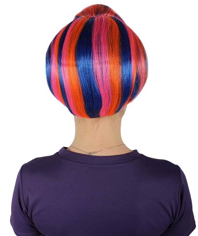 Women's Premium Bun Wig - Adjustable Capless Hair extensions with Realistic Synthetic Fibers - Multi-Color Elegant Bun Hairpiece for Halloween Cosplay and Everyday Wear Pink Ombre