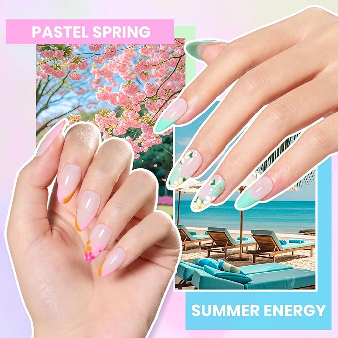 Beetles Gel Nail Polish Kit with U V Light 55 Colors Gel Polish 81 Pcs Nail Stuff Kit for All Seasons with Base and Matte&ampGlossy Top Coat Color Enchantment Plus Soak Off Gifts for Women Girls Tee