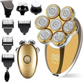 7D Floating Head Shaver for Bald MenIPX7 Waterproof Shaving Grooming Kit5 in 1 Men's Electric RazorDry/Wet Shaver for Home/TravelNice Trimmer Gift for DadHusbandBoyfriend