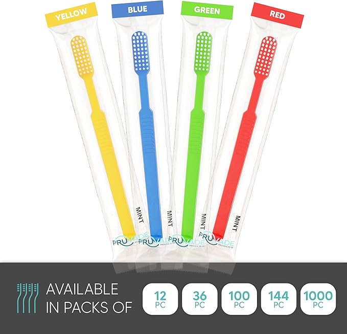 144 Pack Disposable Toothbrushes with Toothpaste Built in - Prepasted Toothbrushes Individually Wrapped |Single Use Waterless Tooth Brush with Soft Bristles for Hotel Camping Travel