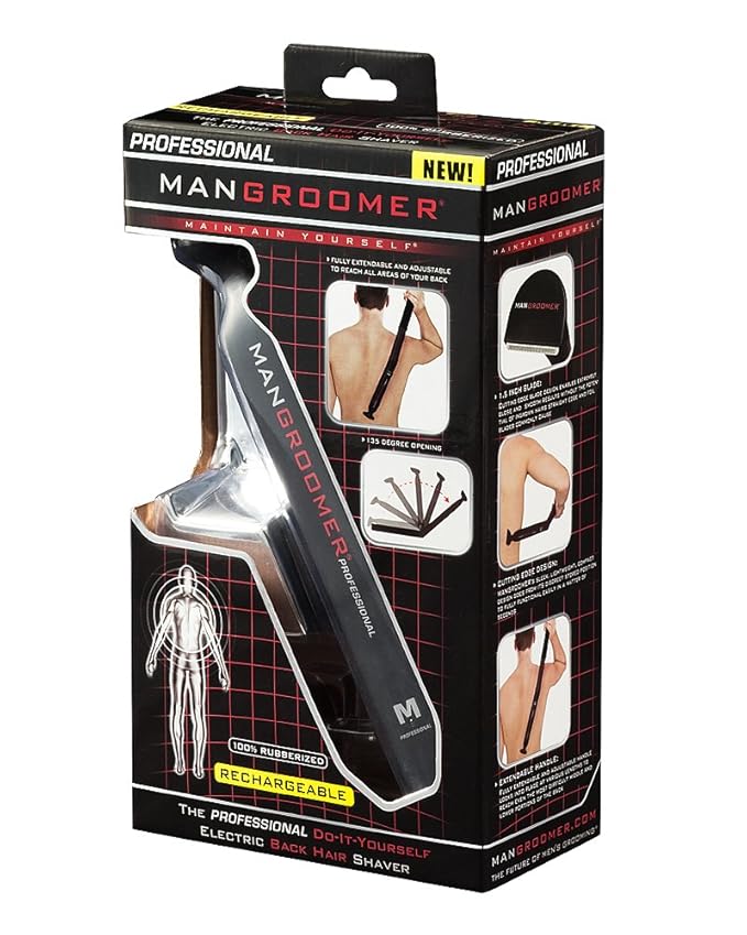 MANGROOMER - PROFESSIONAL Do-It-Yourself Electric Back Hair Shaver