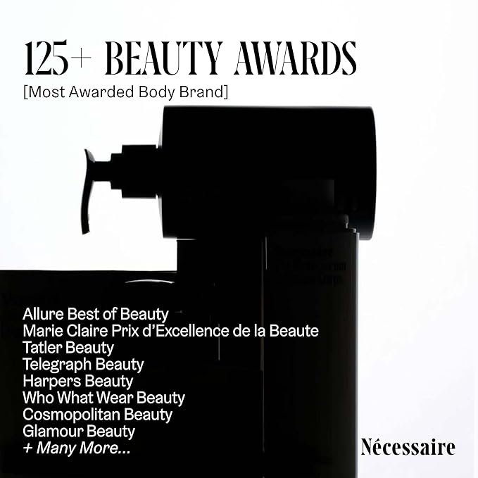 N?cessaire The Body Exfoliator. Eucalyptus. AHA/BHA/PHA. Resurface Skin. Smooth KP and Rough Patches. Hypoallergenic. Dermatologist-Tested. 180 ml / 6.1 fl oz