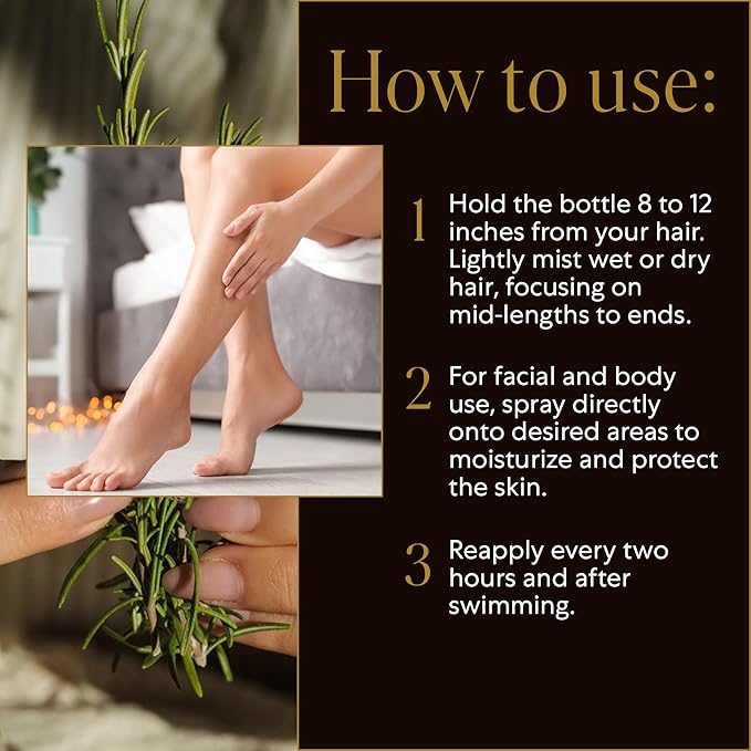 WEN 613 by Chaz Dean Dry Oil Intensive Treatment Spray - Sunscreen Spray SPF 20 Tanning Sunscreen Suntan Lotion Sunblock Bronzing Sun Screen - Lemon Rosemary Vanilla Bean 7 Fl Oz (Pack of 1)