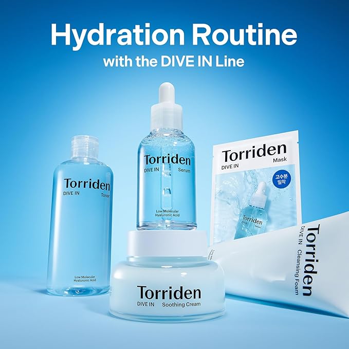 Torriden DIVE IN Serum 1.69 fl oz + refill pouch 1.69 fl oz | Deep Hydration to Get Glow Skin | Hyaluronic Acid Panthenol Allantoin | Korean Facial Serum
