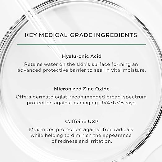 Replenix Antioxidant Hydrating Sunscreen SPF 50+ - Medical Grade Sun Protection Zinc Oxide UVA/UVB Protection Safe for Sensitive Skin 4 oz.