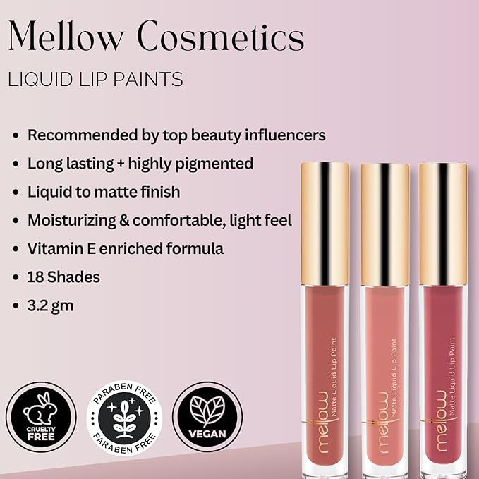 Mellow Cosmetics - Liquid Lip Paint - Shanghai