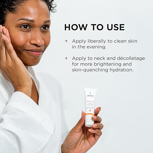 IMAGE Skincare VITAL C Hydrating Repair Cr?me Face Night Cream Moisturizer with Hyaluronic Acid for Dry Skin