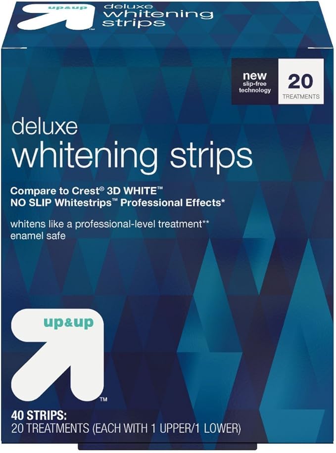 Deluxe Whitening Strips -20 Day Treatment - Up&ampUp153 (Compare to Crest 3D White No Slip Whitestrips Professional Effects)