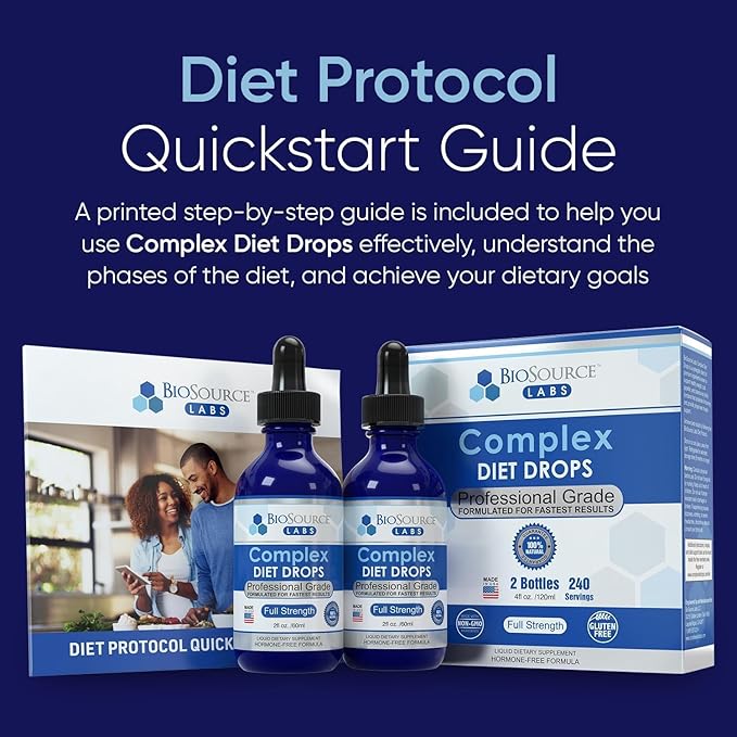 Complex Diet Drops ? Best Natural Drops for Men and Women (2 Bottle Pack) - 60 Day Supply