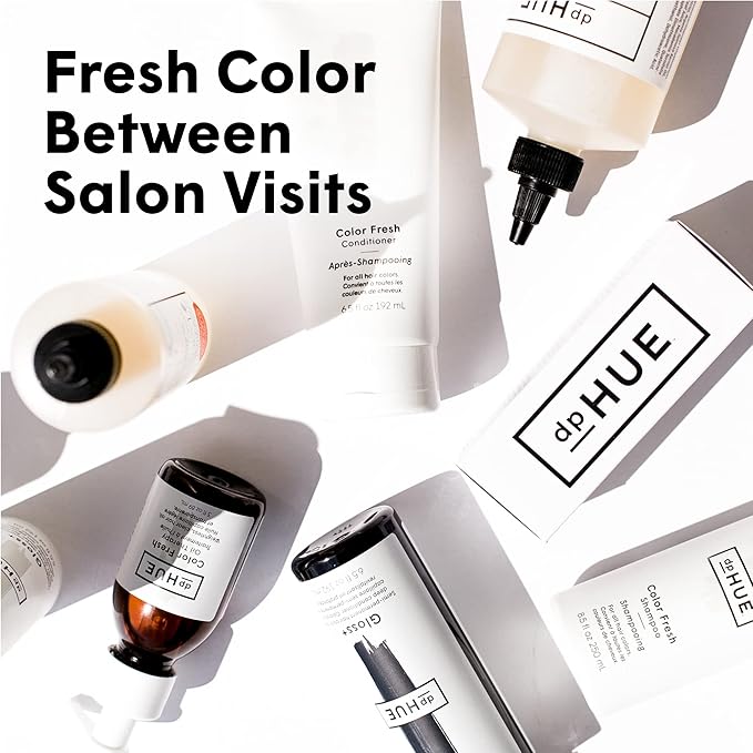 dpHUE Gloss+ Light Blonde - 6.5 oz (8-12 Applications) - Semi-Permanent Hair Color &amp Conditioner - Lasts Up to Eight Washes - Paraben SLS &amp SLES Sulfate Free - Vegan Leaping Bunny Certified