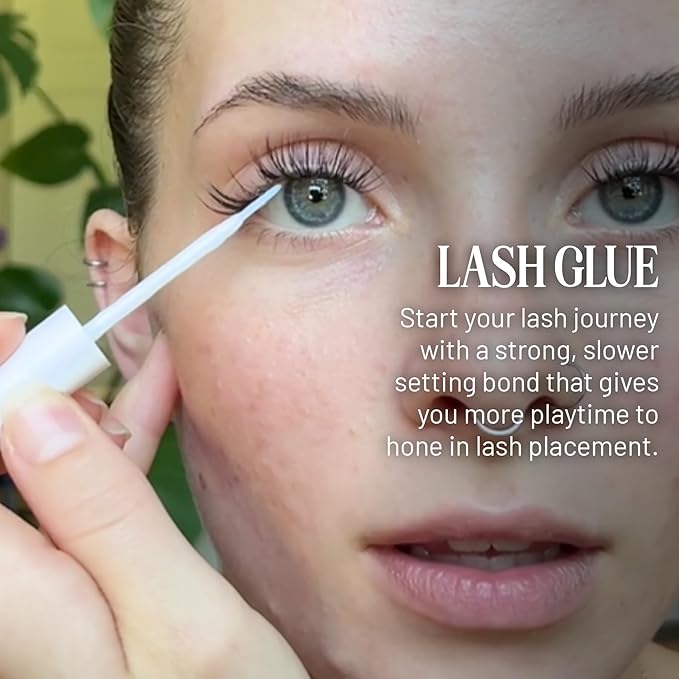 Lilac St - Originals Starter Kit - Includes Natural Faux Eyelash Clusters (10mm &amp 12mm) Clear Lash Glue &amp Lash Applicator - Lightweight &amp Lifelike - Lasts 10 Days - Cruelty Free Vegan -